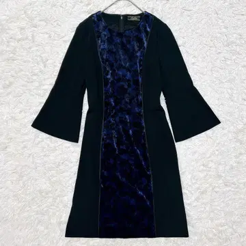 새상품급 Leilian 플로키 벨로아 절개 원피스 9호