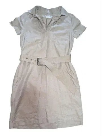 [ 새상품급 ] LACOSTE 라코스테 린넨 코튼 원피스