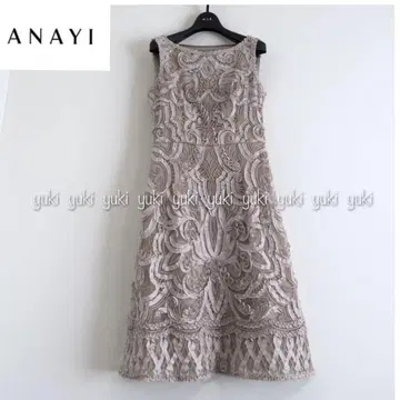 ANAYI 테이프 자수 원피스 36