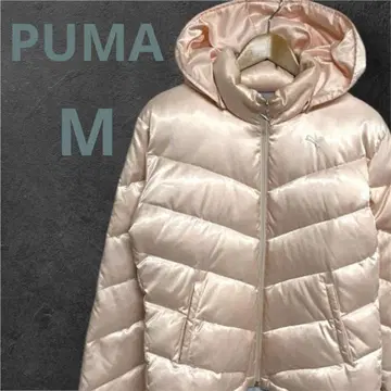 [ 세일 중 ] PUMA 후드 부착 핑크 다운 자켓 M