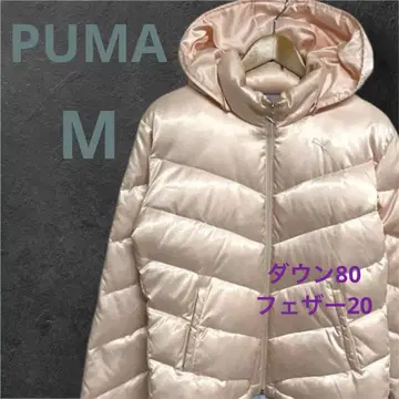 [ 세일 중 ] PUMA 후드 부착 핑크 다운 자켓 M