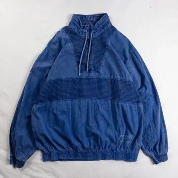 빈티지 구제 의류 90s 하프 지퍼 입체 페이드 리브 풀오버 셔츠
