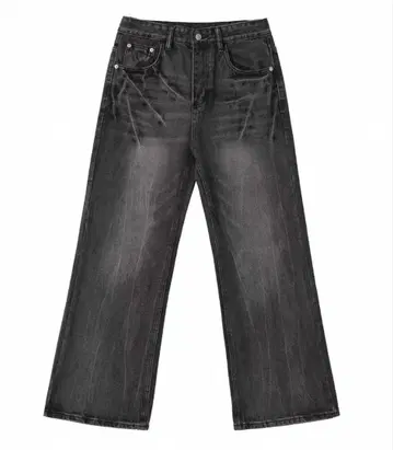 archive baggy wide flare denim pants Y2K
