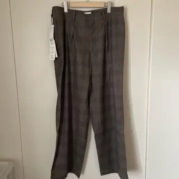 WELLDER 웨 와이드 팬츠 체크 팬츠