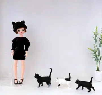 검은 고양이 피규어 브라이스 체리짱 리카짱