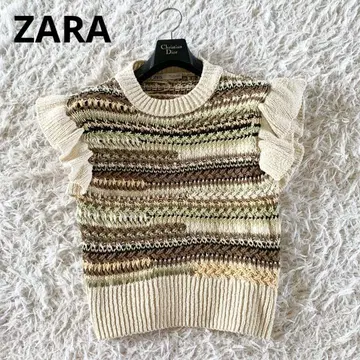 ZARA 프릴 니트 베스트