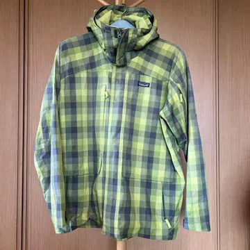 Patagonia 그린 체크 마운틴 후드티 L