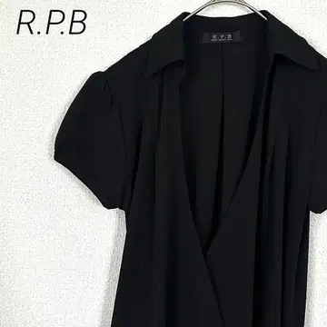 R.P.B 롱 원피스 랩 원피스 V넥 허리끈 포함 심플