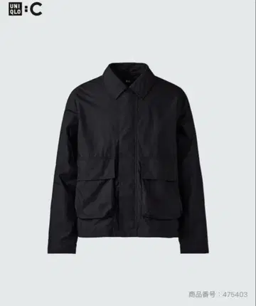 UNIQLO C 코튼 숏 블루종 블랙 XL 사이즈