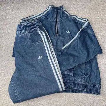 adidas(아디다스) 데님 트랙 탑/조거 셋업