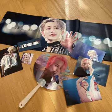 정한 슬로우건 마스터 SEVENTEEN 미사용 새상품 부채