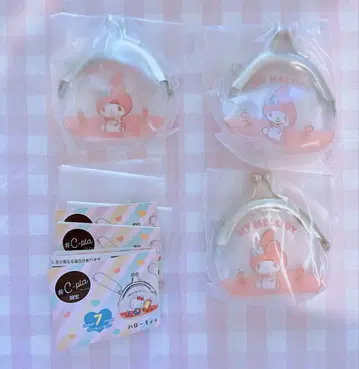 산리오 복주머니 키링 마이멜로디 3개 세트