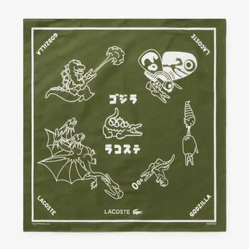 LACOSTE 라코스테 x 고질라 콜라보 손수건 반다나 미개봉 새상품