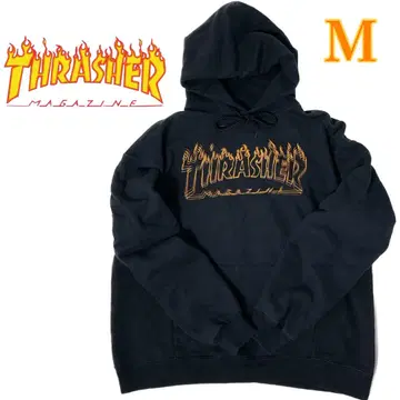 레어! THRASHER 블랙 후디 M 사이즈 후드티 트레셔