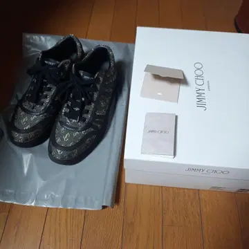 [레어] JIMMY CHOO 모노그램 남성용 스니커즈 43 28cm
