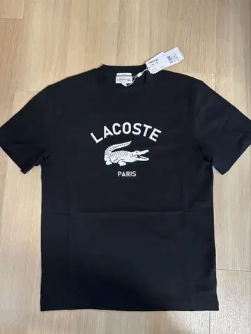 LACOSTE 블랙 반팔 T셔츠 UNISEX