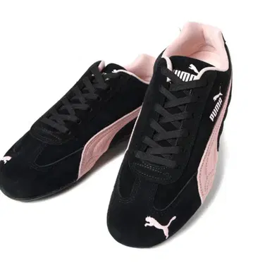 PUMA 스웨이드 블랙 핑크 스니커즈