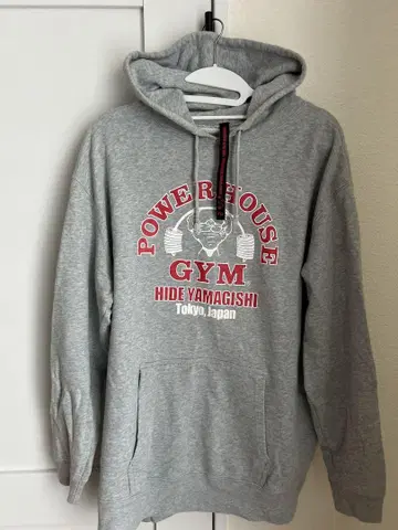POWERHOUSE GYM 후드 부착 후드티 XXL 그레이