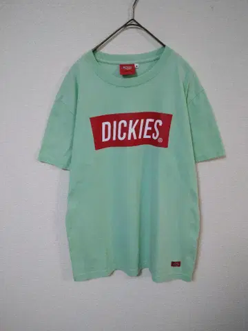 새상품급 디키즈 Dickies 티셔츠 남성용 M 그린 계열 로고 포함