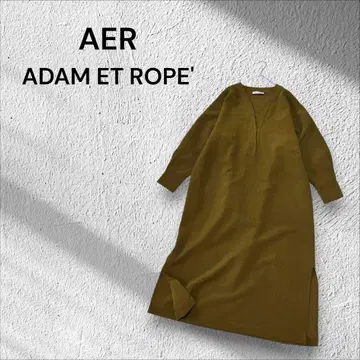 ADAM ET ROPE' AER 롱 원피스 루즈한 사이즈 체형 커버