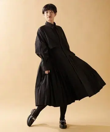 22AW [ SUM1 STYLE ( 스미스타일 ) ] 플리츠 셔츠 원피스