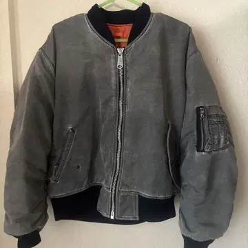 밀리터리 플라이트 자켓 MA-1 그레이 구제 의류 used 6 AS 4