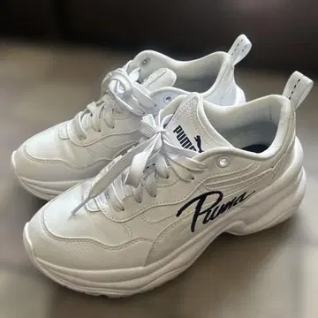 PUMA 통굽 스니커즈 화이트