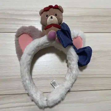 유니버 키티 곰 봉제 인형 포함 머리띠