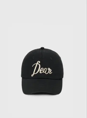 GENERAL IDEA 블랙 캡 Dear 자수