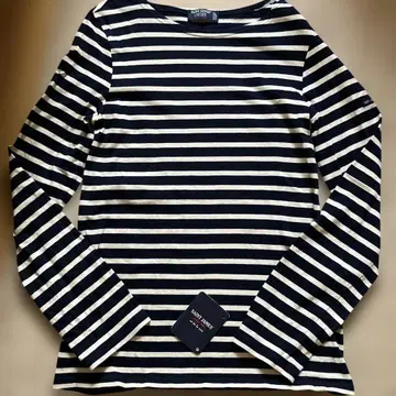 Saint James 보더 티셔츠 네이비 새상품급 XS