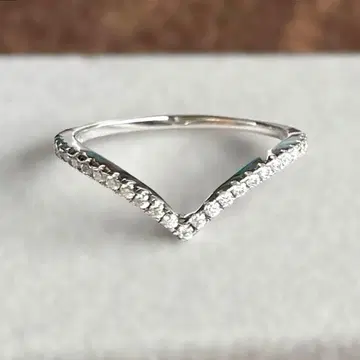 최고 등급 V 라인 모이사나이트 반지 10호 11호