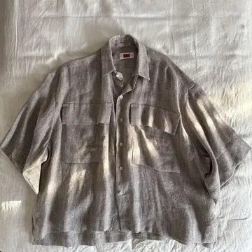 arts&science byH SILK LINEN BIG SHIRT