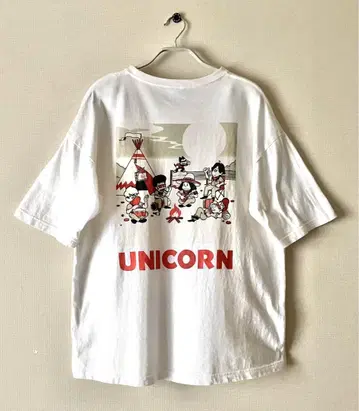 UNICORN TAKIBI T셔츠 화이트