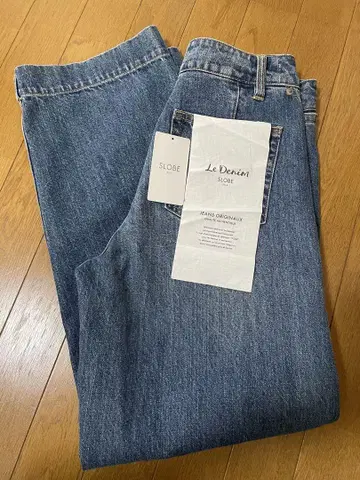 SLOBE IENA Le Denim 데님 배기 팬츠 블루 38
