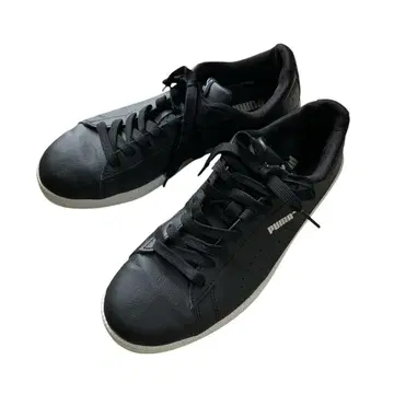 [ PUMA ] 가죽 스니커즈 / 블랙 24.5cm