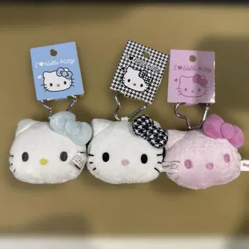 I love hello kitty 페이스형 마스코트 키링 3개