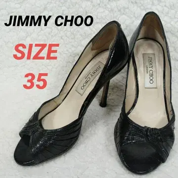 JIMMY CHOO 지미추 펌프스 하이힐 블랙 이탈리아제 35