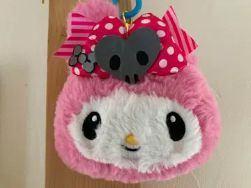 마이멜로디 패스 케이스 릴 부착형 해골 교통카드 지갑