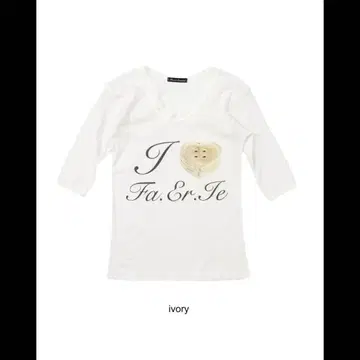 fa.er.ie Ilovefa.er.ielaceT-shirt ivory