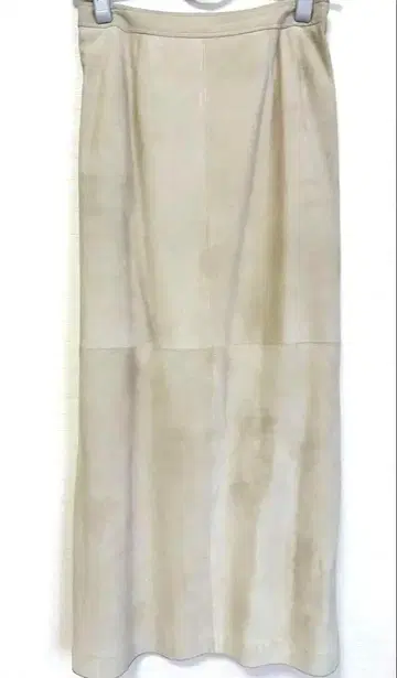 양가죽 스웨이드 타이트 스커트 슬릿 포함