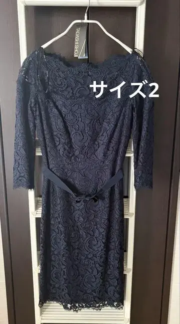 TADASHISHOJI 네이비 레이스 원피스 사이즈 2