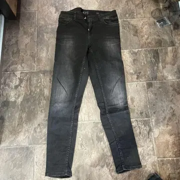 ZARA 블랙 데님 38 로우라이즈 스키니
