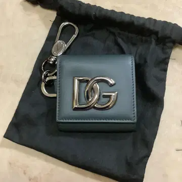 [미사용 레어품] D&G 그린 가죽 코인 케이스/동전 지갑