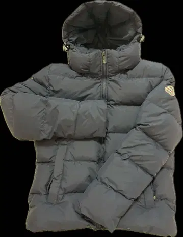 새상품급 PYRENEX 후드 부착 다운 자켓 네이비 S