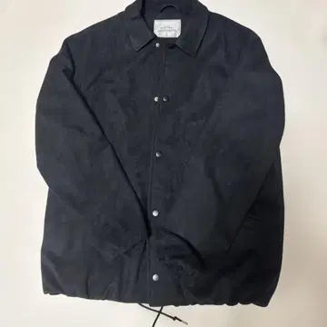SLICK 블랙 스웨이드풍 자켓