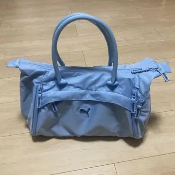 Puma 블루 x 그레이 미니 보스턴 백 토트백