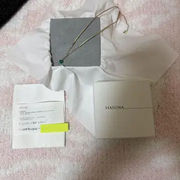 HASUNA 그린 스톤 목걸이