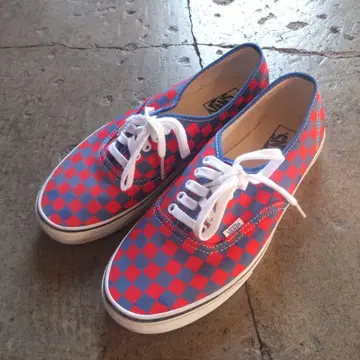 해외 모델 VANS 오센틱 체커 패턴 스니커즈 28cm