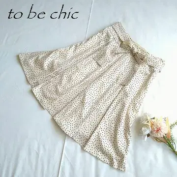 to be chic 투 비 시크 와이드 플리츠 플레어 스커트 1780