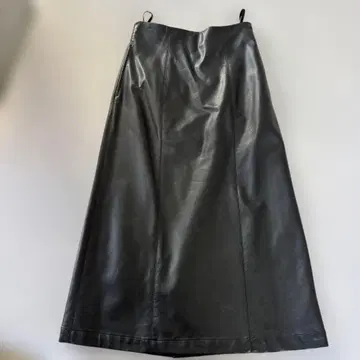 moussy 블랙 가죽 타이트 스커트 하이웨스트